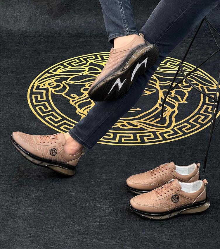 Men's Retro Leather City Sneakers