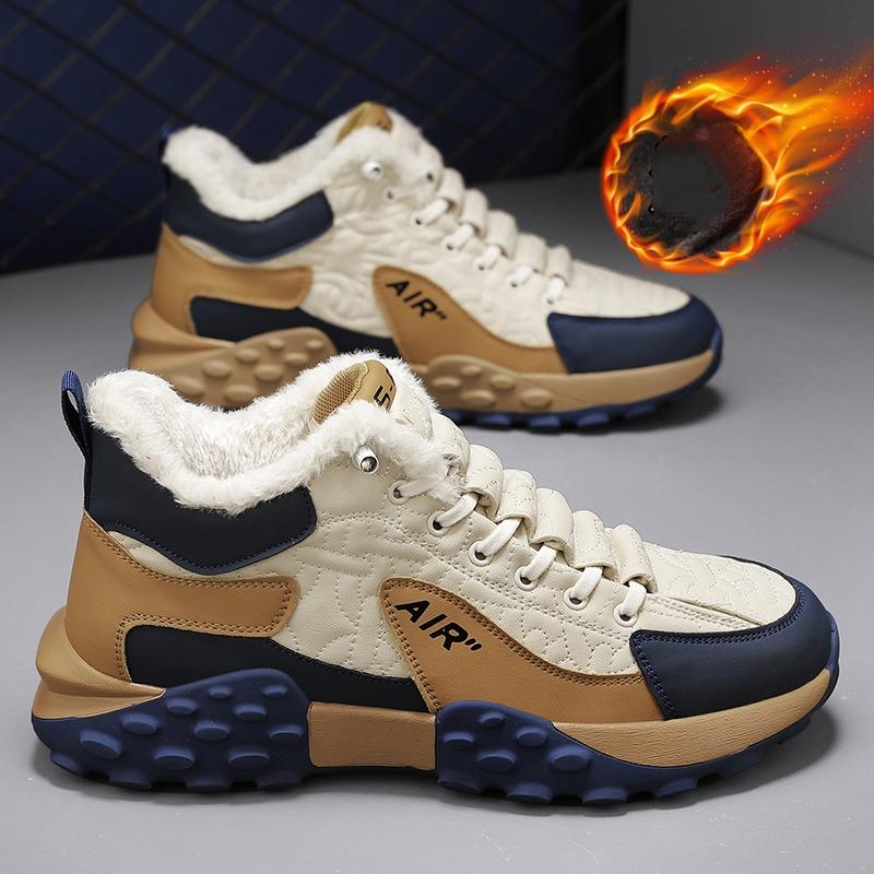 Men's Leather Athletic Cushioning Light Soft Support Sneakers