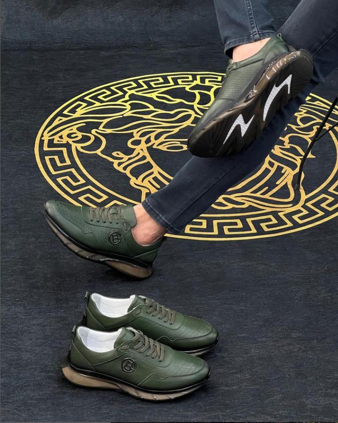 Men's Retro Leather City Sneakers