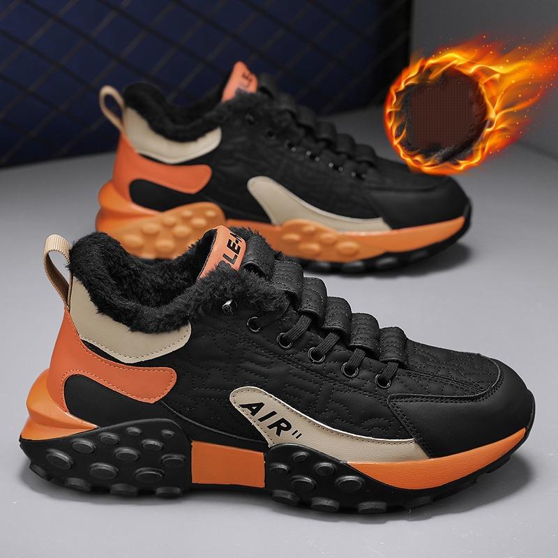 Men's Leather Athletic Cushioning Light Soft Support Sneakers