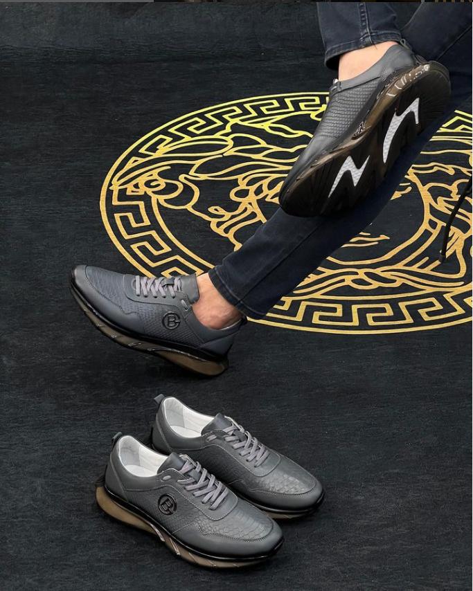 Men's Retro Leather City Sneakers