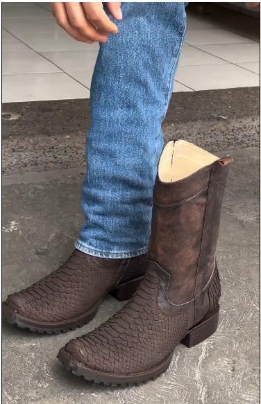 Python Leather Dubai Boot