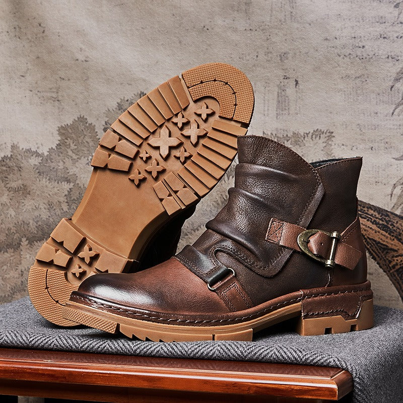 Vintage cowhide boots