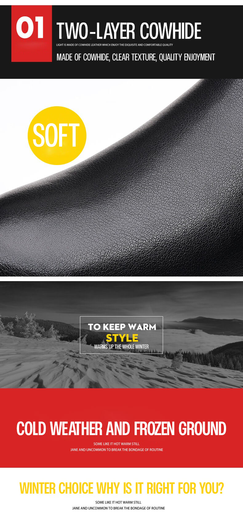 (Big Sale💥)Genuine Leather Plus Velvet Thickened Warm Sheepskin High Top Business Casua Boots
