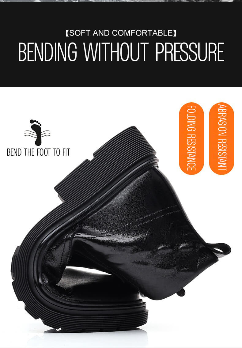(Big Sale💥)Genuine Leather Plus Velvet Thickened Warm Sheepskin High Top Business Casua Boots