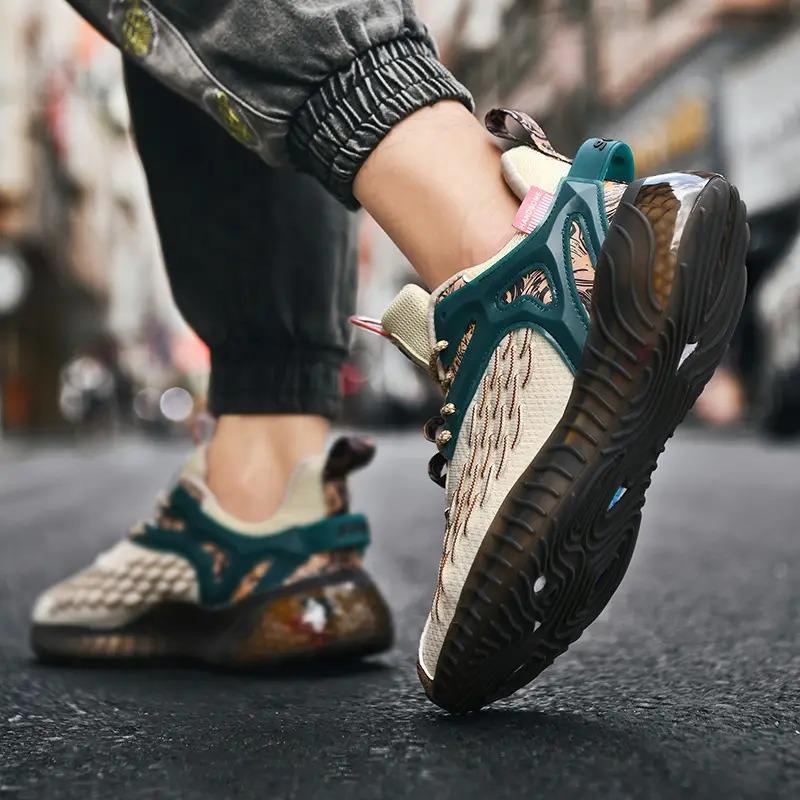 Men's Fashion Breathable Lightweight Running Shoes Outdoor Walking Shoes Men's Sneakers