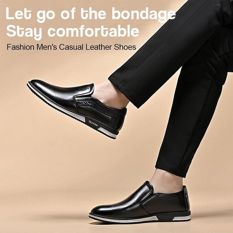 2023 New Fashion Men's Mesh Leather Loafers