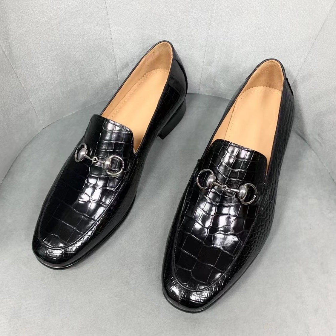 Men's Handmade Genuine Crocodile Shoes