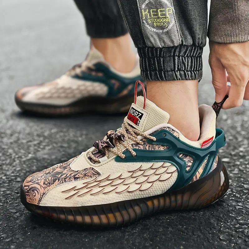 Men's Fashion Breathable Lightweight Running Shoes Outdoor Walking Shoes Men's Sneakers