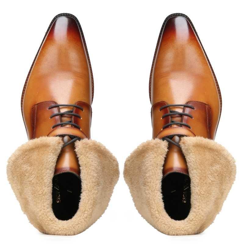 Stalwart Tan Designer Fur Boots