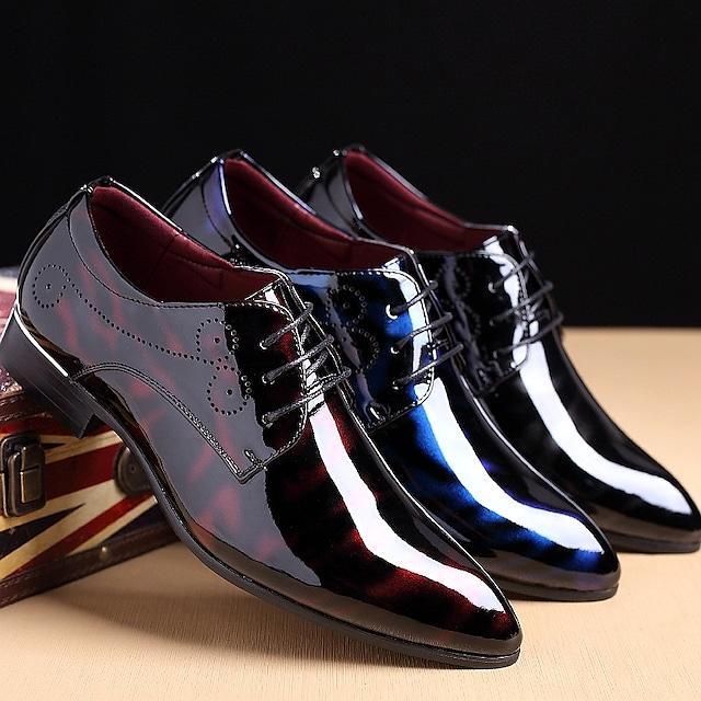 Men's Oxfords Dress Shoes Business Daily Party & Evening Office & Career Patent Leather