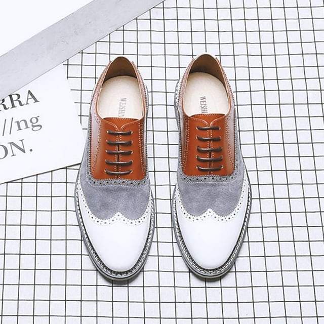 Men's Oxfords Formal Shoes Brogue Dress Shoes Derby Shoes Business Daily Party & Evening Office & Career