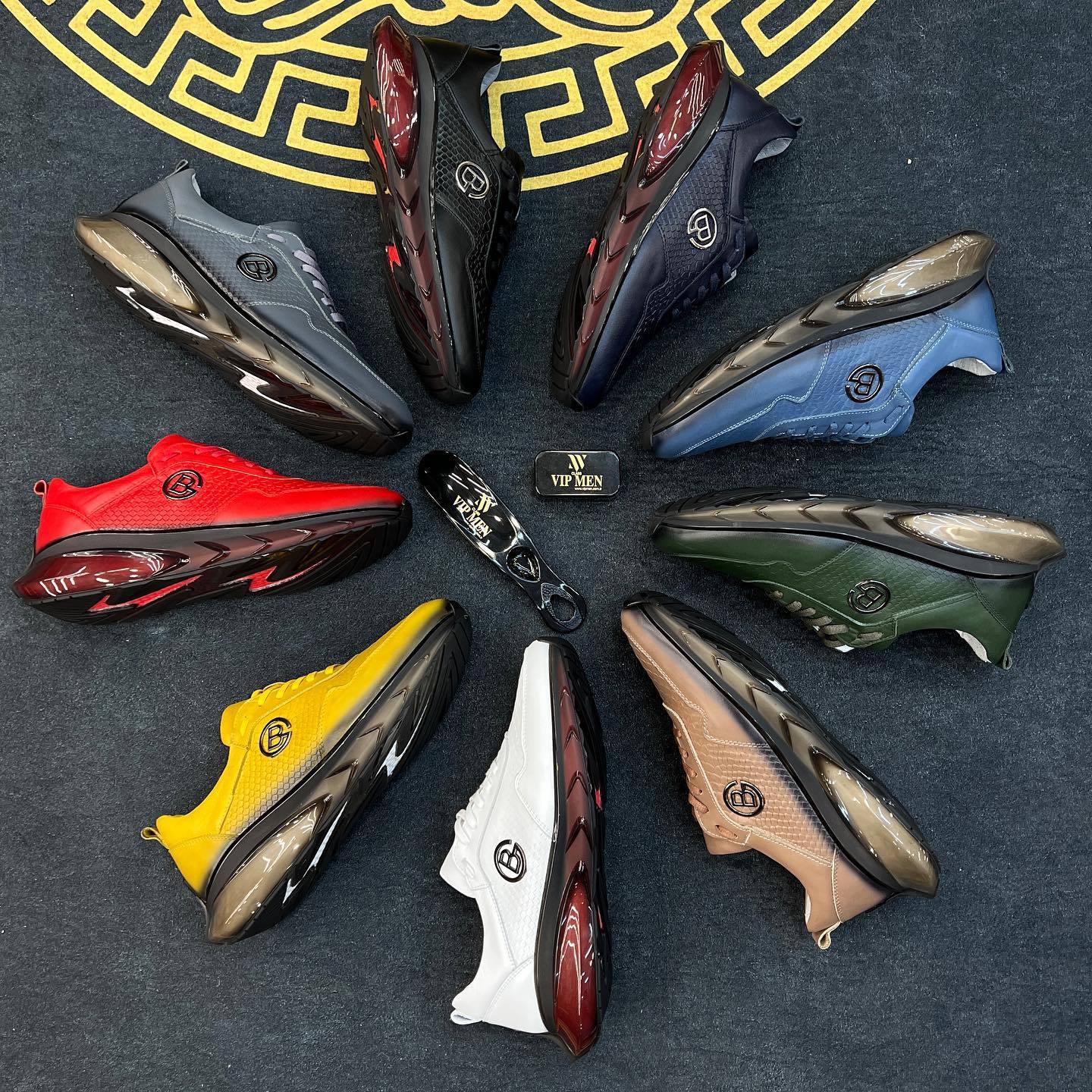 Men's Casual Retro Leather City Sneakers