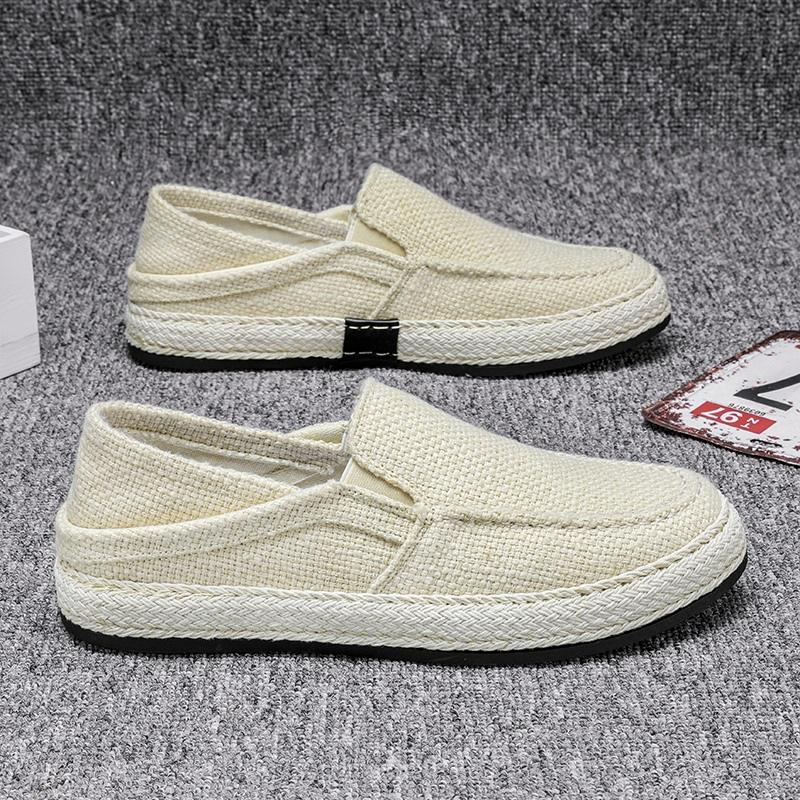 Men's Linen BreathableLoafers & Slip-Ons