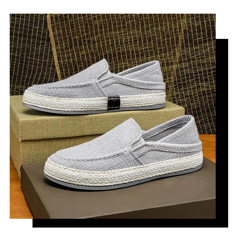 Men's Linen BreathableLoafers & Slip-Ons