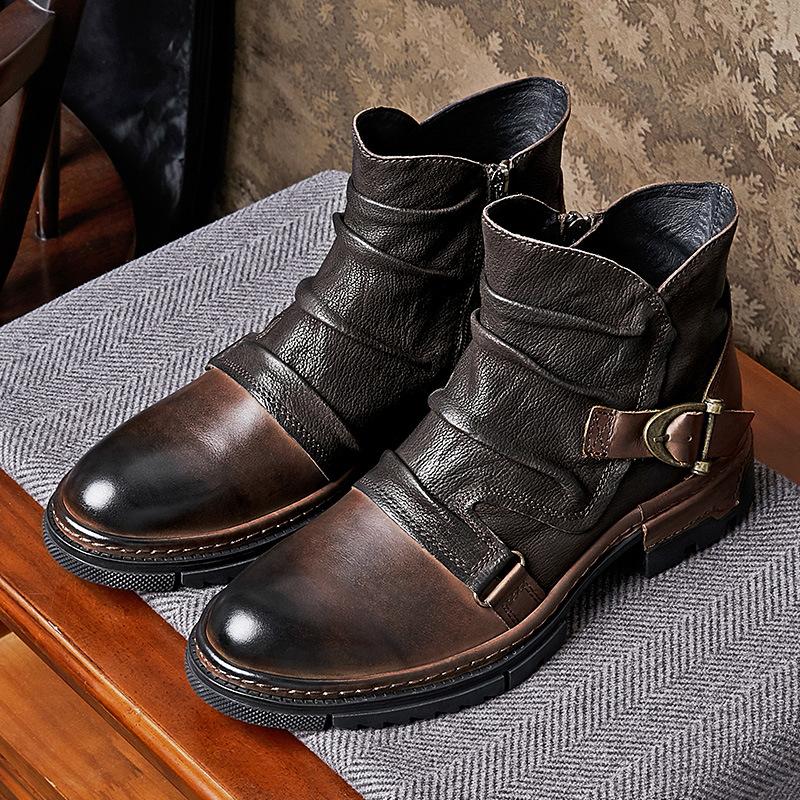 Vintage cowhide boots