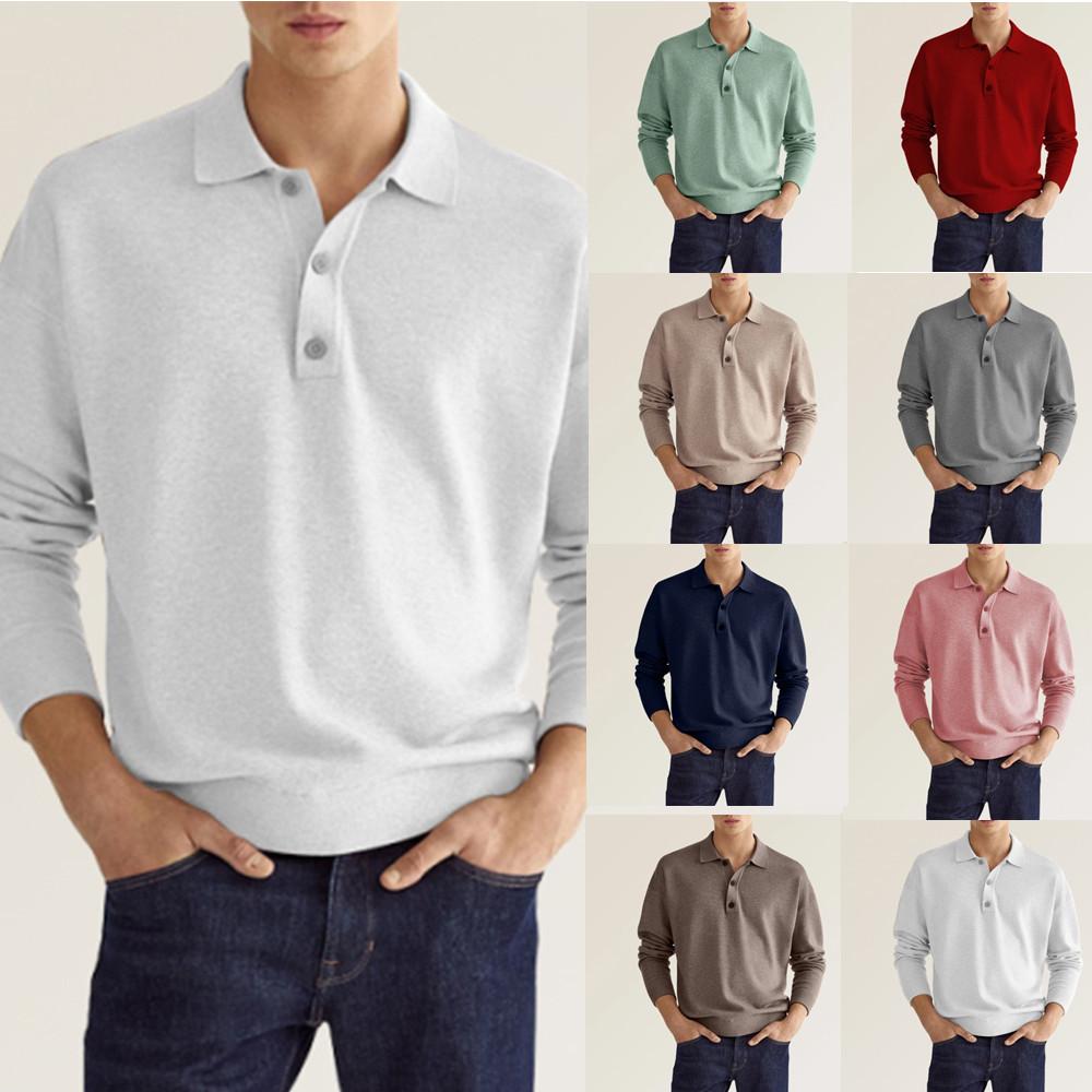 Men's Casual Loose Lapel Polo Shirt