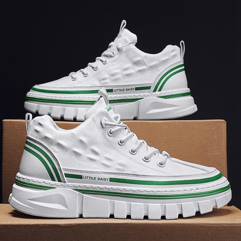 Men's Slip-on Crocodile-print Waterproof Non-slip Board Sneakers