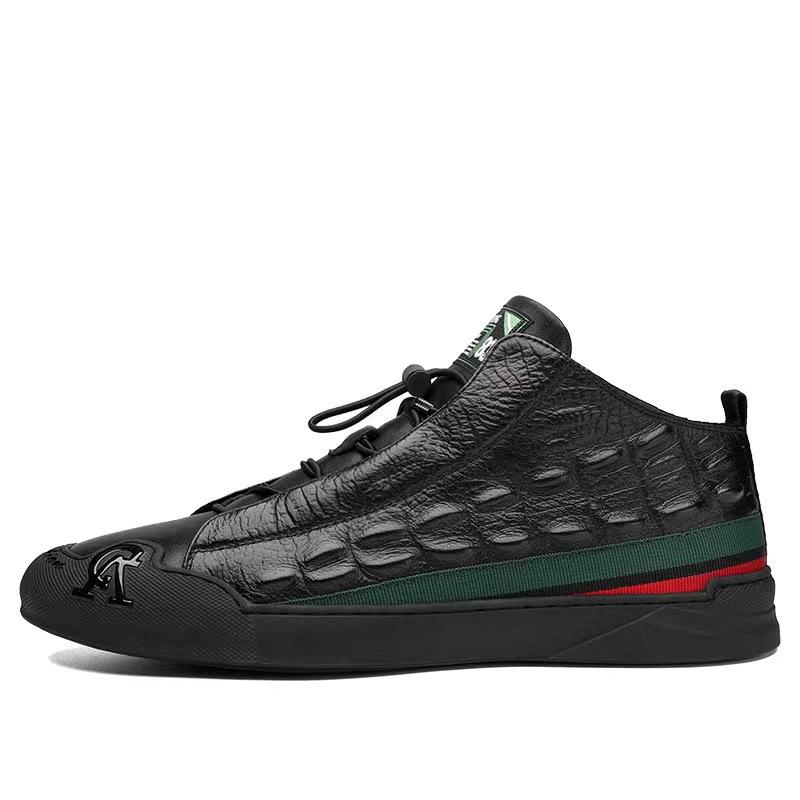Men's Crocodile Leather Waterproof Non-slip Shoes