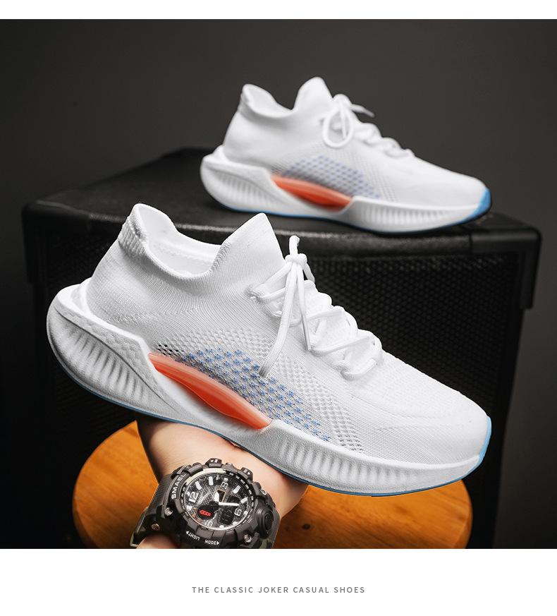 Men's Sneakers Sporty Look Comfort Shoes Flyknit Shoes