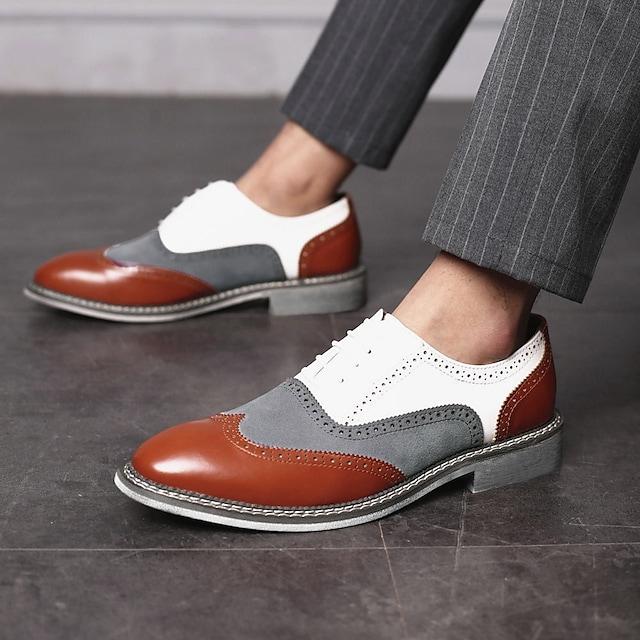 Men's Oxfords Formal Shoes Brogue Dress Shoes Derby Shoes Business Daily Party & Evening Office & Career