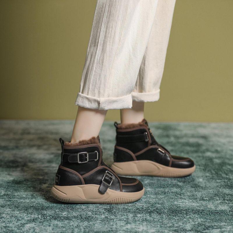 Thick Bottom Plus Velvet Padded Warm Boots