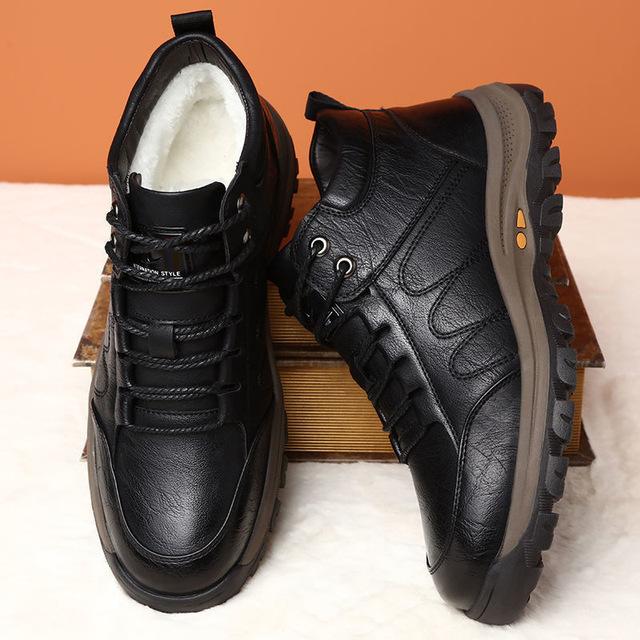 Winter leather breathable casual shoes