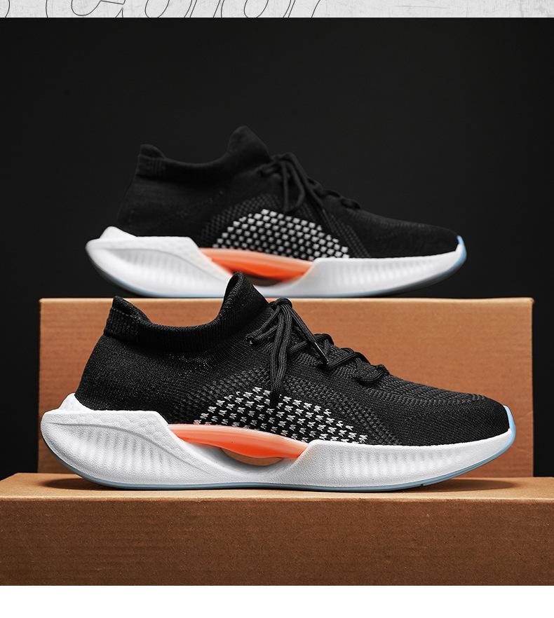 Men's Sneakers Sporty Look Comfort Shoes Flyknit Shoes