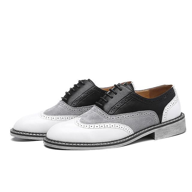 Men's Oxfords Formal Shoes Brogue Dress Shoes Derby Shoes Business Daily Party & Evening Office & Career