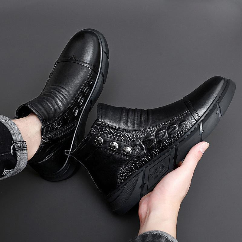 Crocodile Print High Casual Shoes
