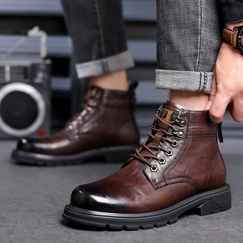 Men's Outdoor Daily Leather Mid-Calf Boots (Free Shipping)