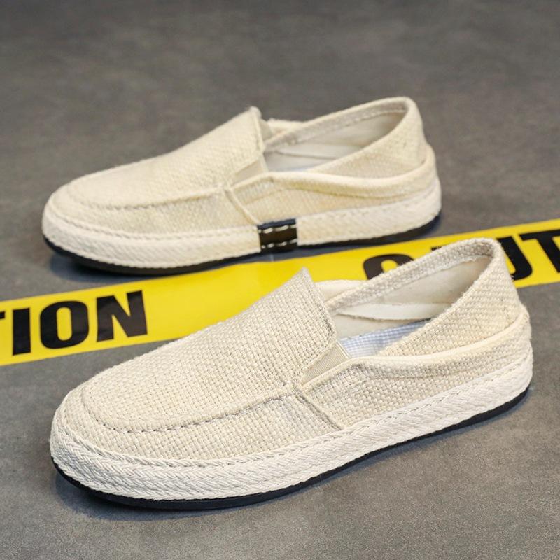 Men's Linen BreathableLoafers & Slip-Ons