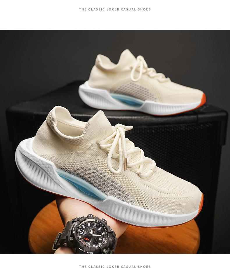 Men's Sneakers Sporty Look Comfort Shoes Flyknit Shoes