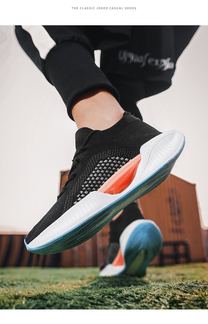 Men's Sneakers Sporty Look Comfort Shoes Flyknit Shoes