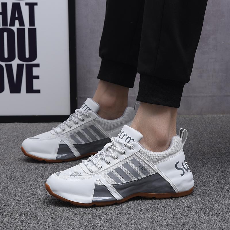 Supporting Sole Reflective Couples Sneakers