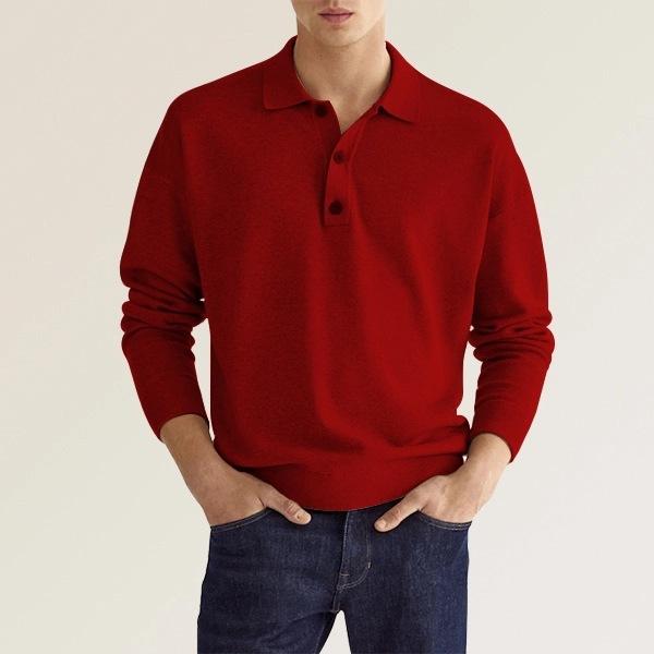 Men's Casual Loose Lapel Polo Shirt