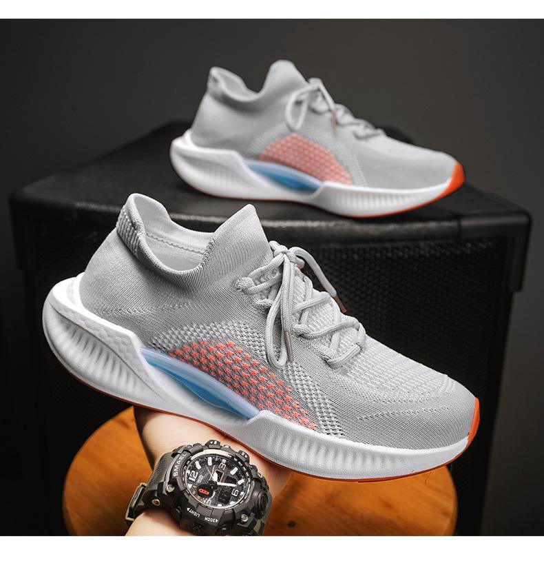 Men's Sneakers Sporty Look Comfort Shoes Flyknit Shoes