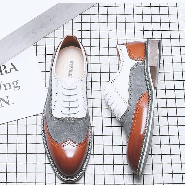 Men's Oxfords Formal Shoes Brogue Dress Shoes Derby Shoes Business Daily Party & Evening Office & Career