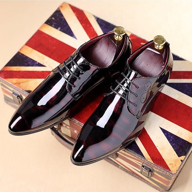 Men's Oxfords Dress Shoes Business Daily Party & Evening Office & Career Patent Leather