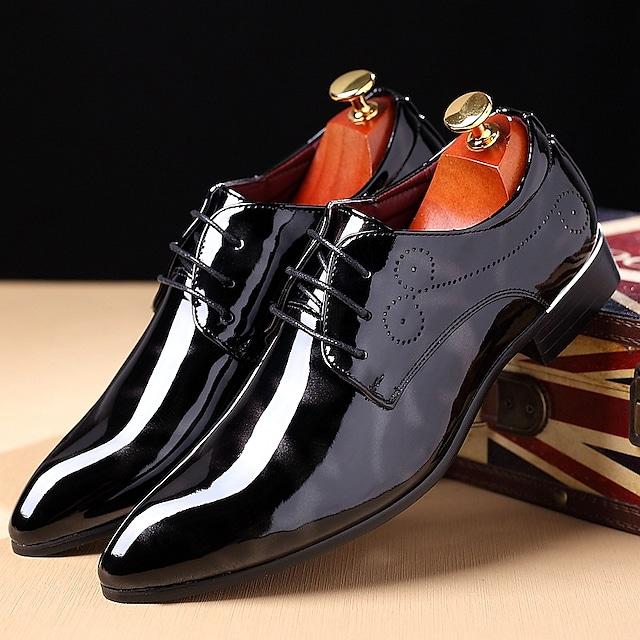 Men's Oxfords Dress Shoes Business Daily Party & Evening Office & Career Patent Leather