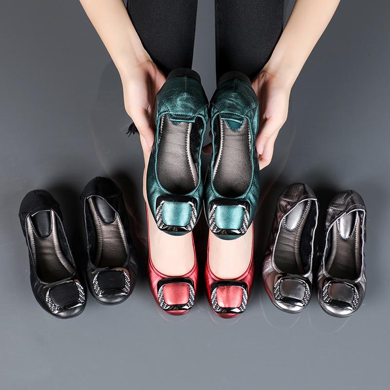 Super soft leather flats shoes