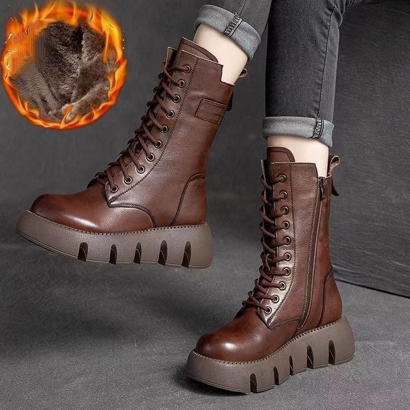 Women's Retro High Top Martin Boots