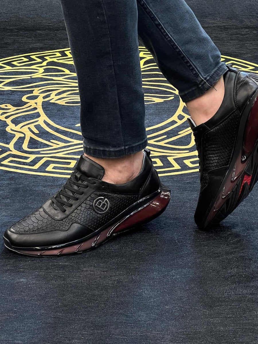 Men's Casual Retro Leather City Sneakers
