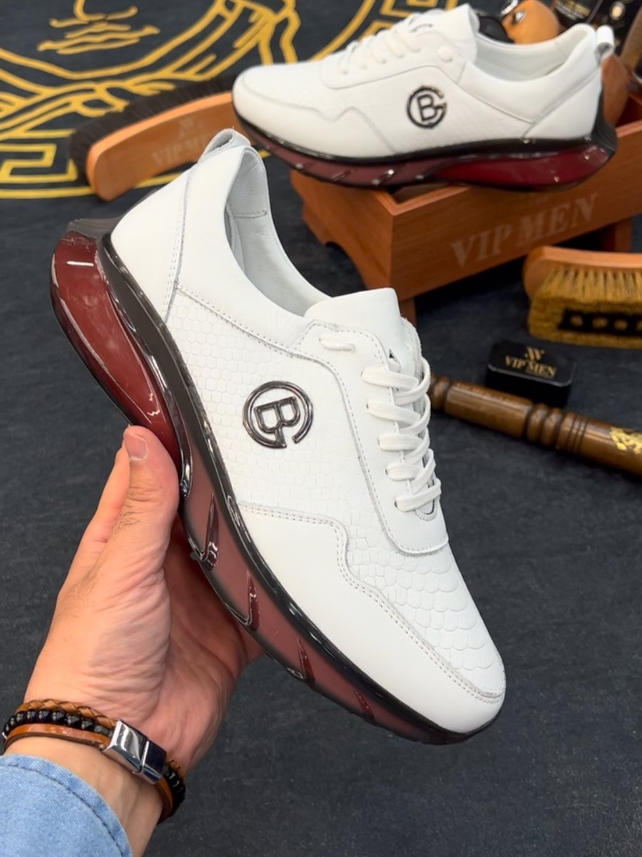 Men's Casual Retro Leather City Sneakers