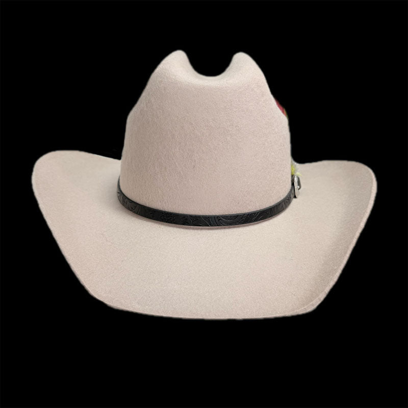 Fashion Felt Hat With Leather Trim