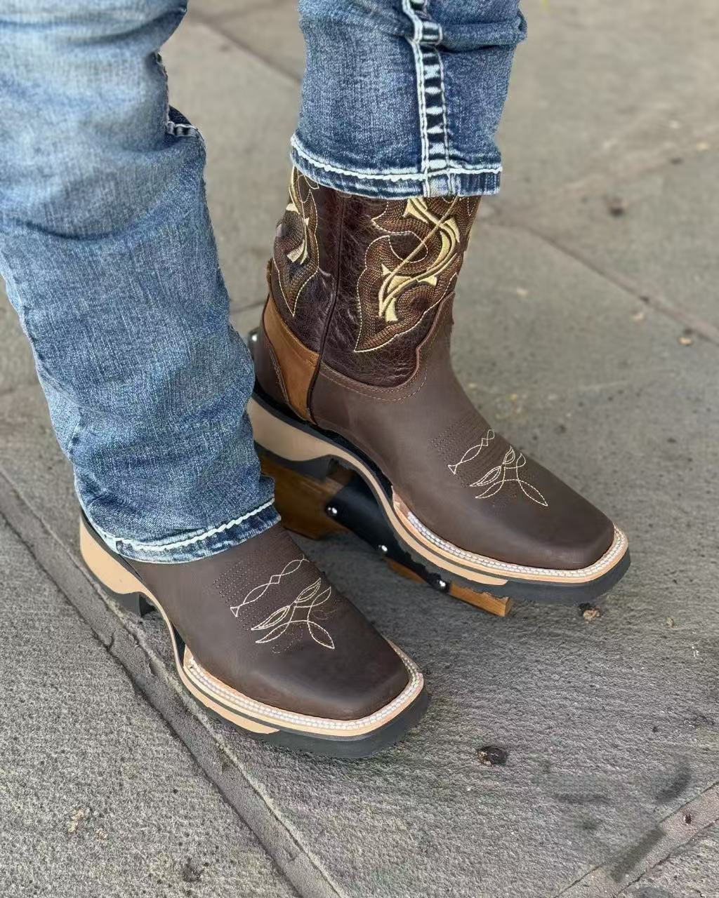 Gold Rodeo Cowboy Boots(Buy 2 Free Shipping✔️)
