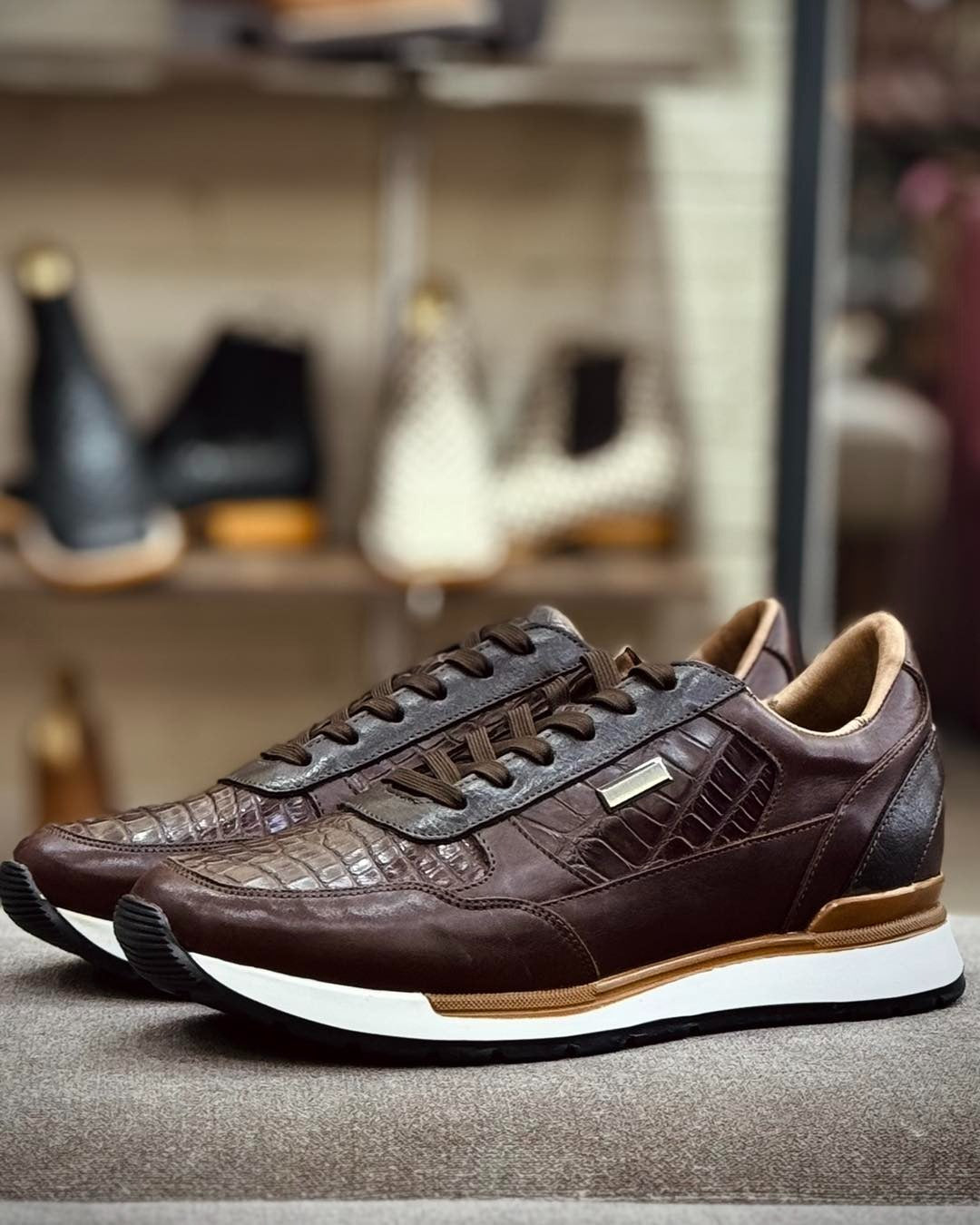 Vintage Crocodile Tennis Shoes