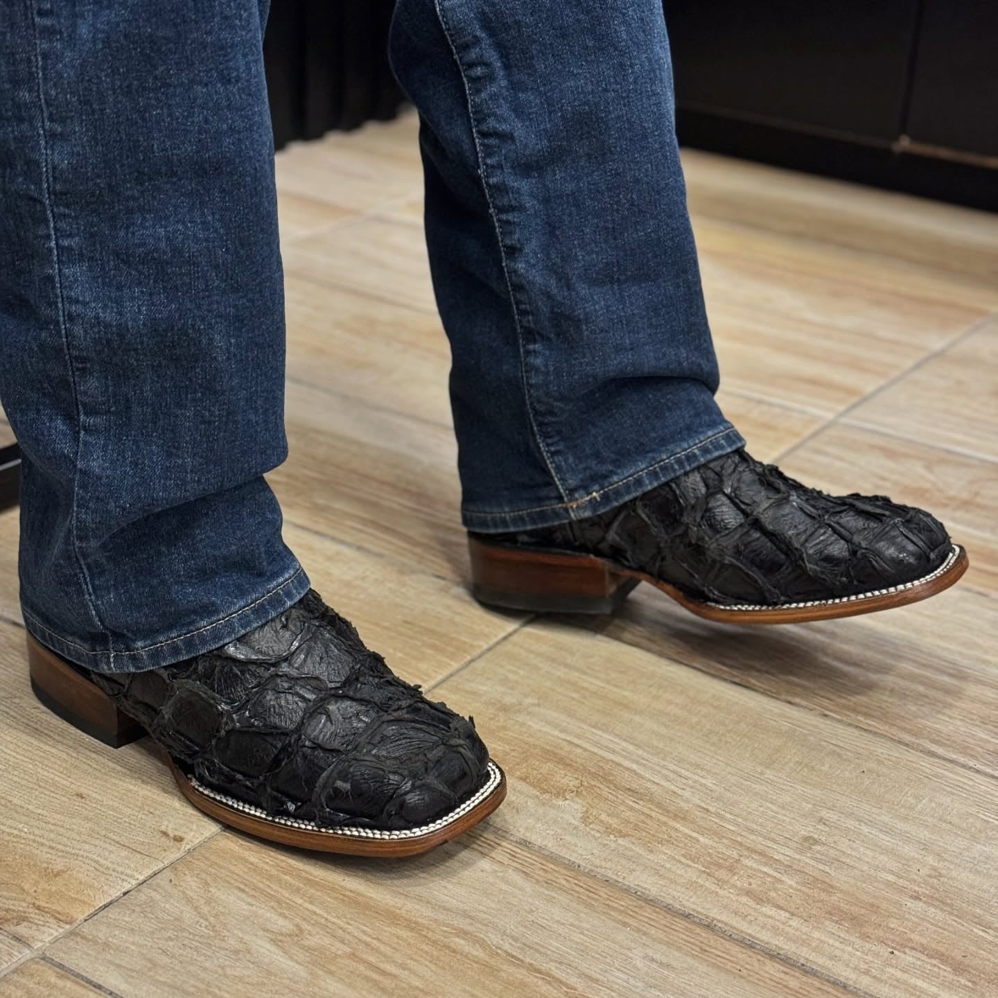 Vintage Design Cowboy Ankle Boots