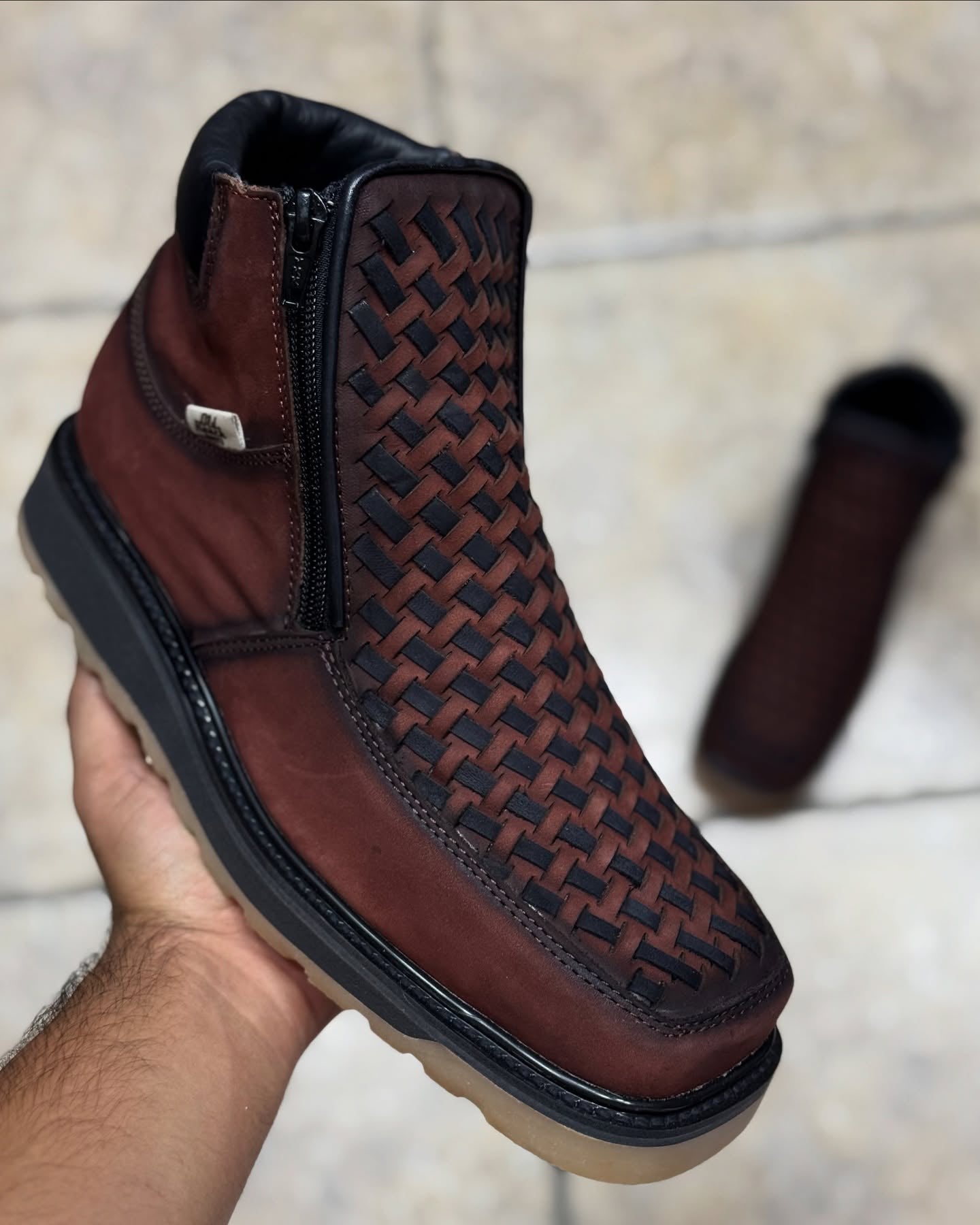 Cowhide Woven Western Ankle Boots(Buy 2 Free Shipping✔️)