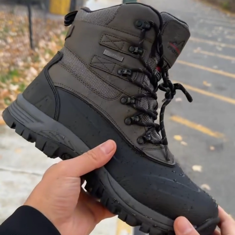 Men's Waterproof Lace-Up Ankle Boots